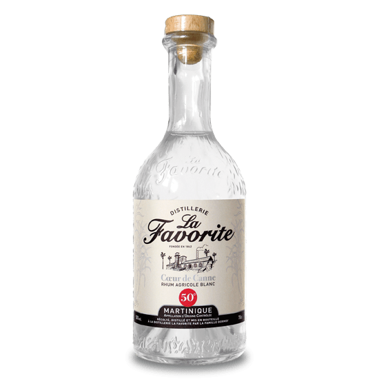 Rhum Blanc La Favorite Cœur de Canne 50° (bon état) - Rhum - LA FAVORITE