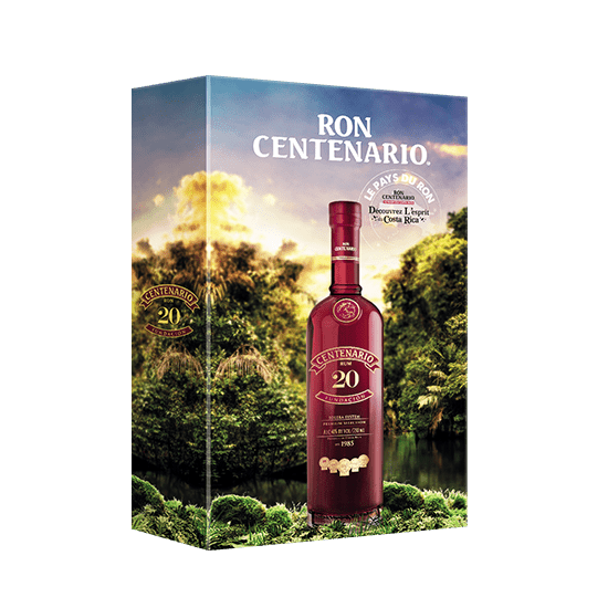 Coffret 2 verres Centenario 20 - Rhum - CENTENARIO