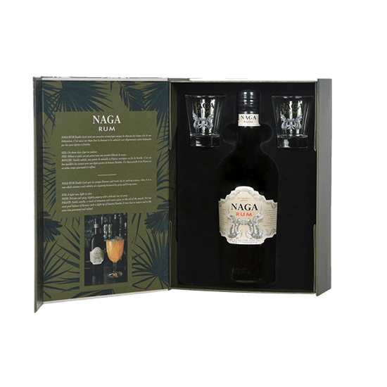 Coffret Naga Java Reserve 2 shooters - Coffrets rhum - NAGA