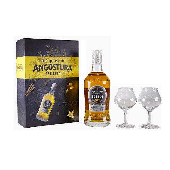 Coffret rhum vieux Angostura 1919 + 2 verres - Coffrets rhum - ANGOSTURA