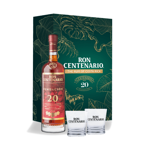 Coffret rhum vieux Centenario 20 + 2 verres édition 2021 - Coffrets rhum - CENTENARIO