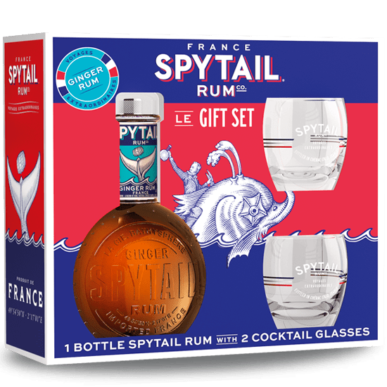 Coffret Spytail + 2 Verres - Coffrets rhum - SPYTAIL
