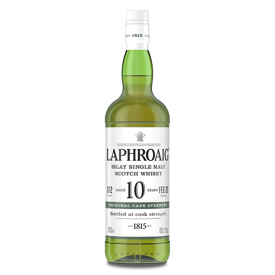 Whisky tourbé Laphroaig 10 ans Cask Strength - Single malt - DUGAS