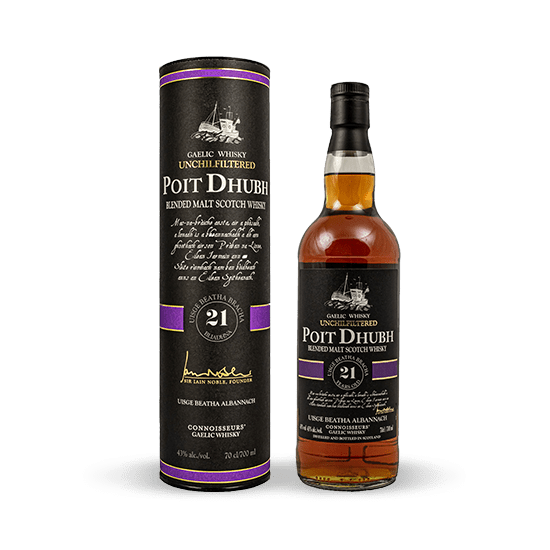 Whisky tourbé Poit Dhubh 21 ans - Whisky - POIT DHUBH